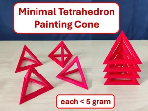 Minimal Tetrahedron Painting Cone