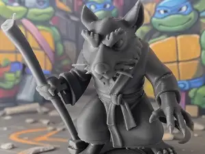 Maitre Splinter debout Tortues Ninja