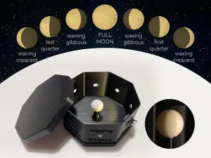 月相观察盒月相变化规律成因演示仪科普教具学生天文地理Lunar Phase Demonstrator