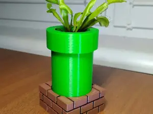 Mario pipe venus flytrap pot