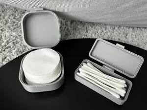 Q-tips, Cotton Pads Travel Case