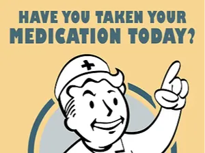 Fallout Vault Tec Medication Poster Hueforge