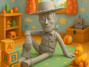Cowboy V4, assis avec une pose détendue