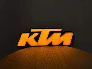 Wall Mounted LED Logo Sign – KTM Style