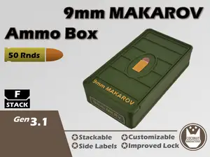 Ammo Storage Box 9mm Makarov 50 Rounds