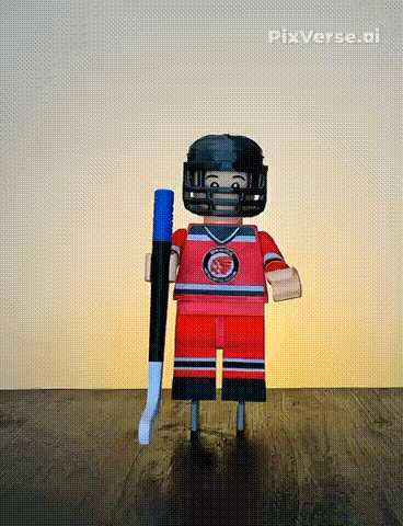 Big Brick Hockey Player