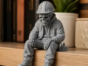 Ledge SkulZ - Edge Sitting Construction Worker!