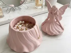 Garden Fairy Jewelry Box & Secret Keepsake Jar