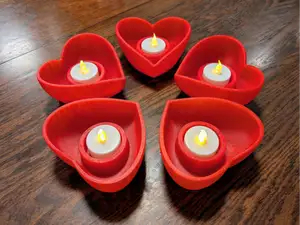 Heart Shaped LED Tea Light Holder