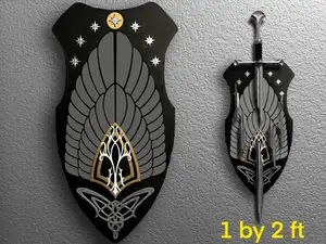 Shield of the King | Lord of the Rings - 1 by 2 ft