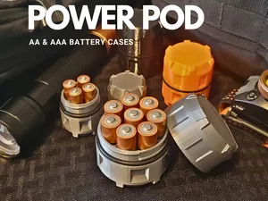 Waterproof AA & AAA Battery Cases - Power Pods