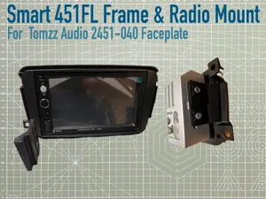 Smart 451 Facelift Radio Frame and Side Brackets