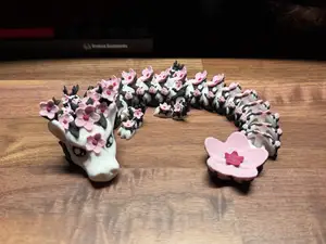 Blossom Articulated Dragon - By Vixvvo3D