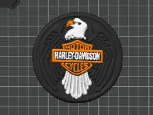 Eagle Motorcycle Club Coin - High Precision Scan