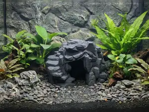 Aquarium Terrarium Rock Mountain Cave Hideout