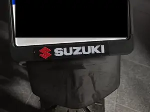 Suzuki logo for license plate motorcycle