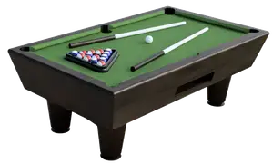 Playable mini billard table