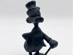 Low Poly Scroodge McDuck Figurine
