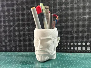 Colossal Titan Head pen stand