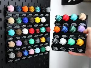 Bambu Ball Filament Swatch Board for Skadis Wall