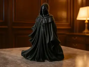 Assassin in Cloak Sculpture — The Silent Guardian