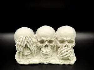 Hear Speak See No Evil Skulls