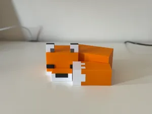 Minecraft orange fox - no AMS & AMS