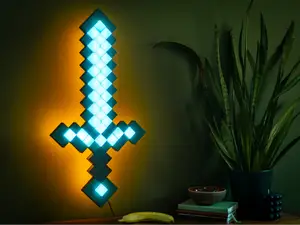 Pixel Sword Wall Sconce