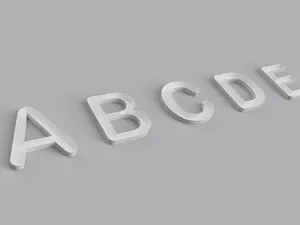 ALPHABET LED LAMP ROUND COVERS  DIFFUSER'S 