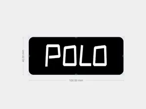 大众polo车尾标识,用于替换原车标识
