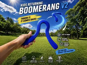 Kids Returning Boomerang V2- (easy)