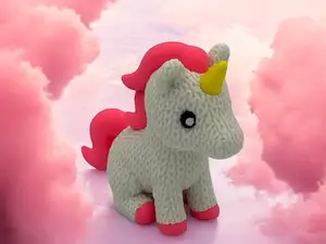 Cute Knitted Unicorn
