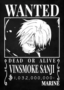 One Piece / Wanted Poster / Sanji / HueForge
