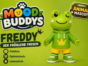Freddy Der süße Frosch | Mood Buddys Animal Mascot