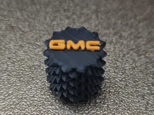 Tire valve cap GMC logo