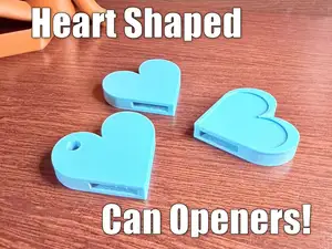 Simple Heart Can Opener / Tab Opener / Soda Puller