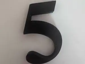 Number 5 for wall