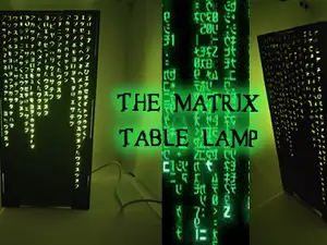 The Matrix Inspired Table Lamp for LED 001