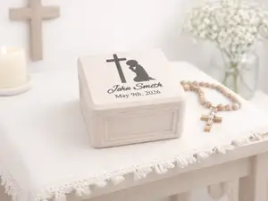 Personalized Keepsake Box, Boy Silhouette