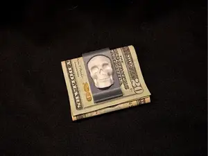Gothic Skull Money Clip - 1 and 2 Color Options