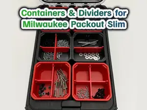 Box & Inserts for Milwaukee Packout Slim Organizer