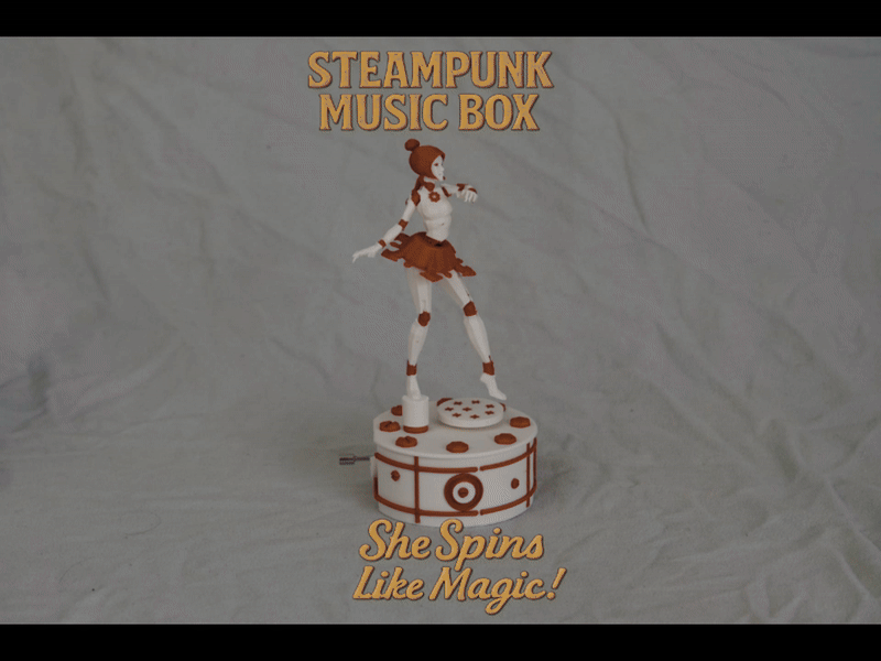 Steampunk Ballerina Music Box