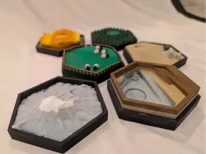3D Catan Replacement Terrain Tiles