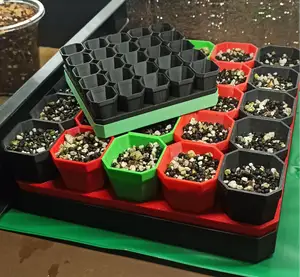 25 seedling pots on a 10cm tray