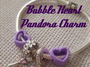 Bubble Heart Pandora Charm