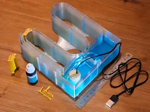 Water circuit to teach electricity