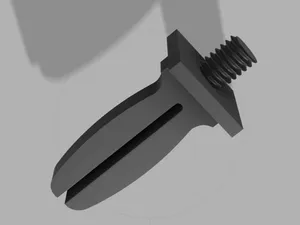 Honeycomb pin for laser bed with M4 thread