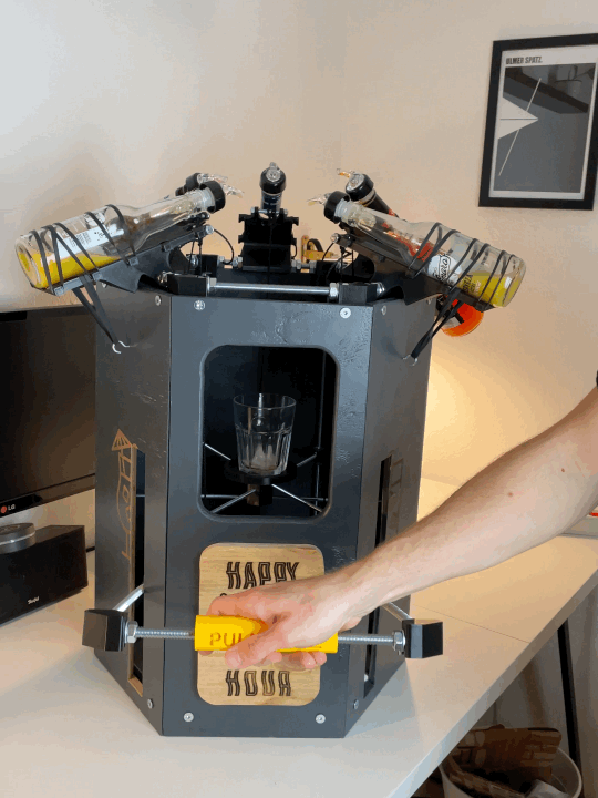 Cocktail machine! *completely mechanical*