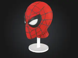 spiderman head sculpture