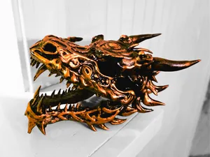 "Chinese Dragon" Skull - Hinged Jaw